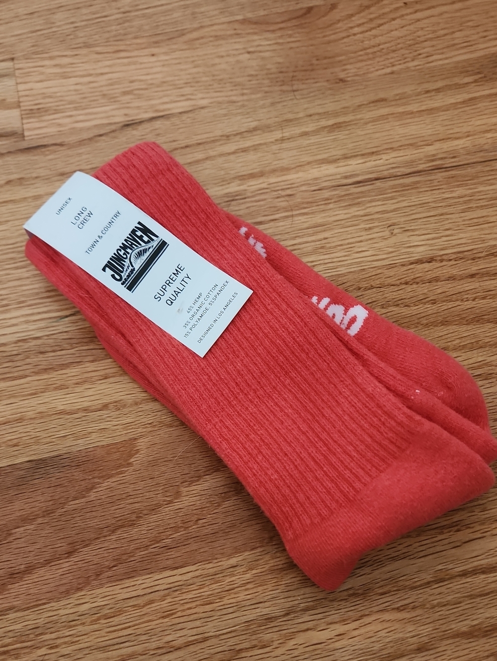 NWT Jungmaven Town & Country Long Crew Socks Unisex Size 6/12